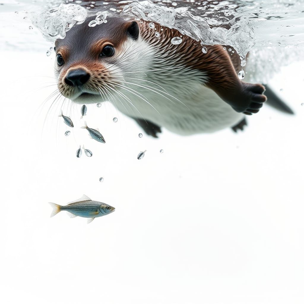 Otter and Fish