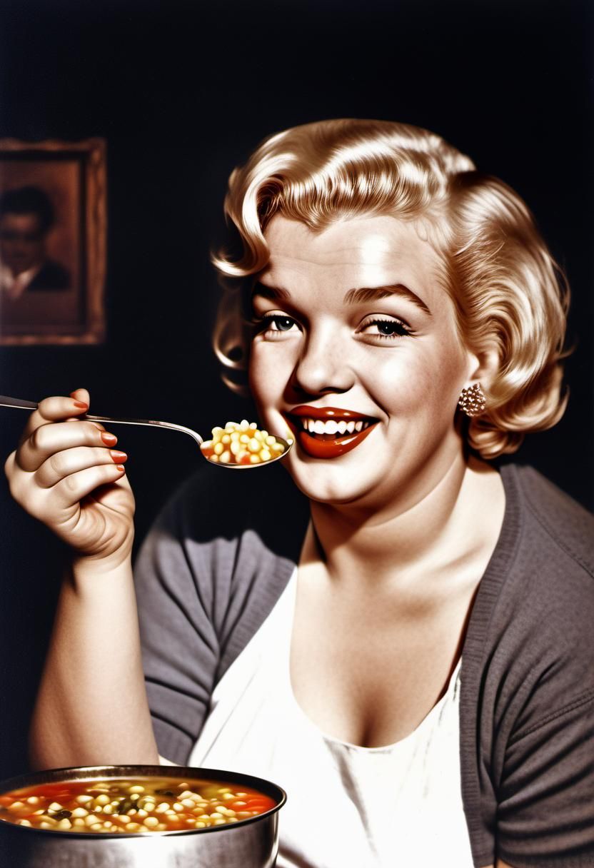 Marilyn Monroe as Vintage Pin-Up Goddess in 1950s Style