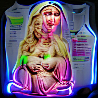 Ancient Mystic Goddess Awakens in a Glimmering Void