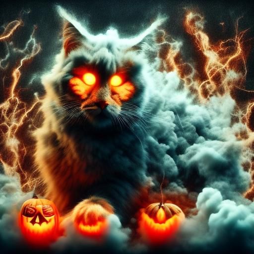 Glowing Cat Spotted at Haunted Mansion