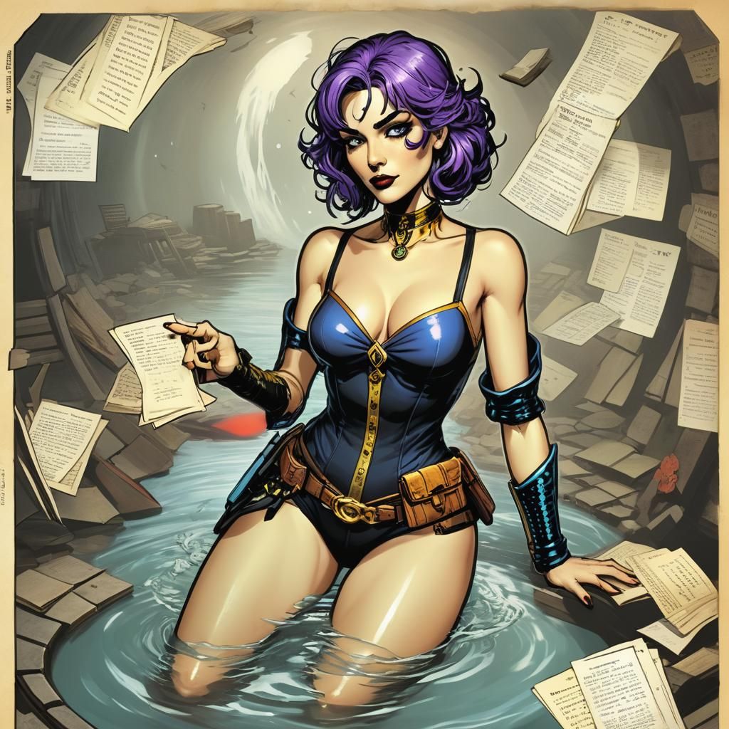 Cyberpunk Goddess Emerges from the Subconscious