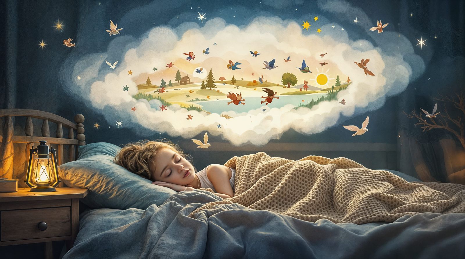Whimsical Norwegian Childhood Dreamscape in Ethereal Style