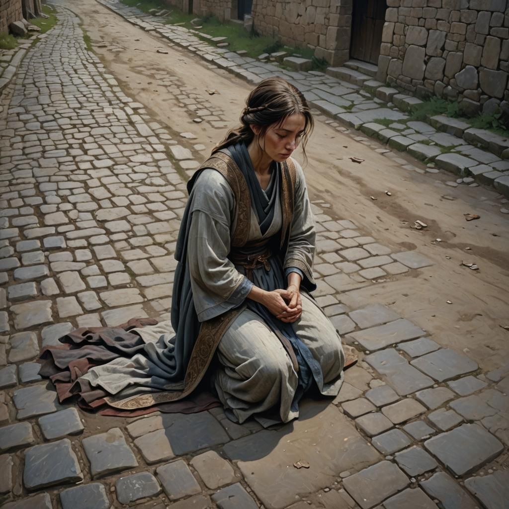 A Medieval Woman's Prayerful Moment