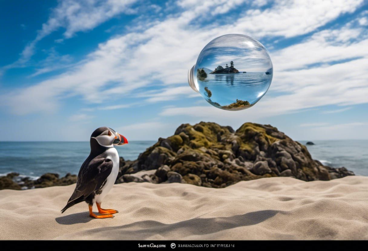 Puffin in Cyberpunk Goggles