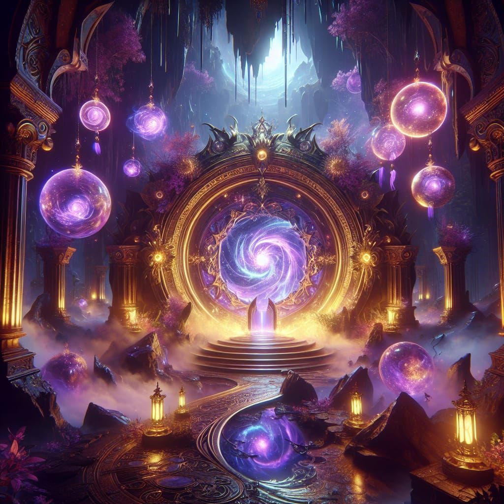 Ethereal Dark Fantasy Portal in Hyperdetail