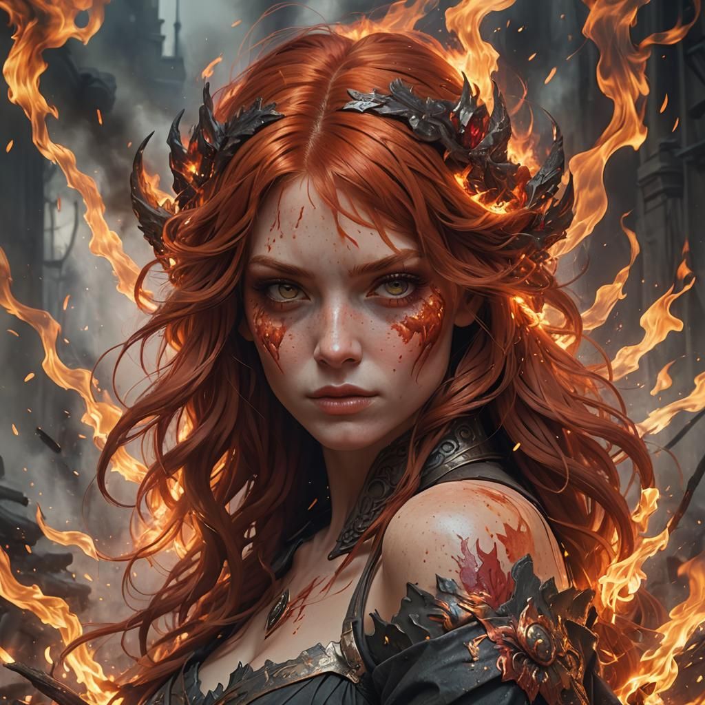 Cyberpunk-Inspired Portrait in Triadic Colors