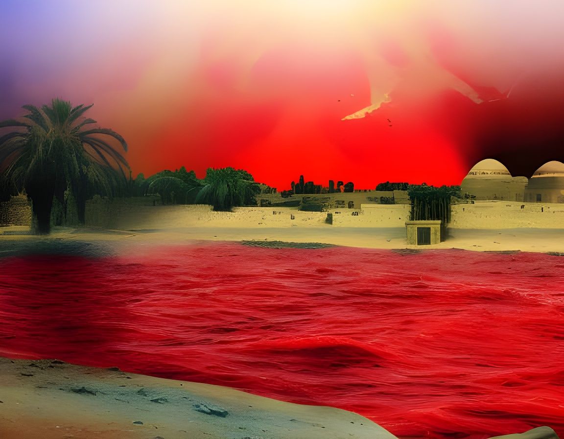 Ancient Egyptian Apocalypse in Photo-Illustration Style