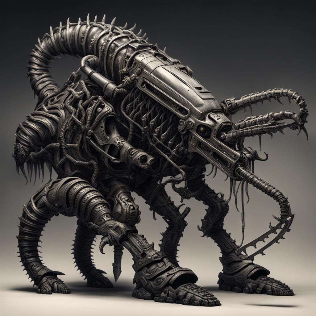 Cybernetic Centaur Unleashes Chainsaw Fury