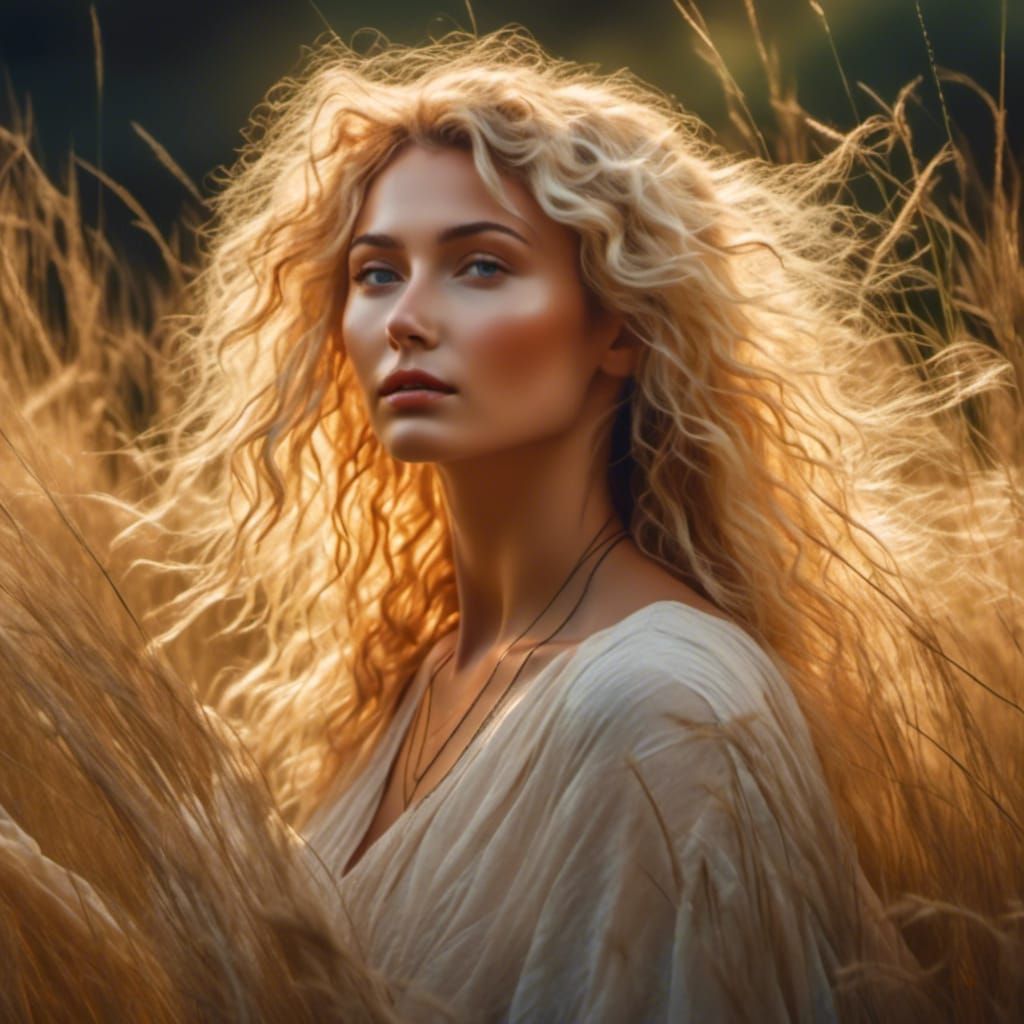 Glowing Goddess of the Sunlit Meadow