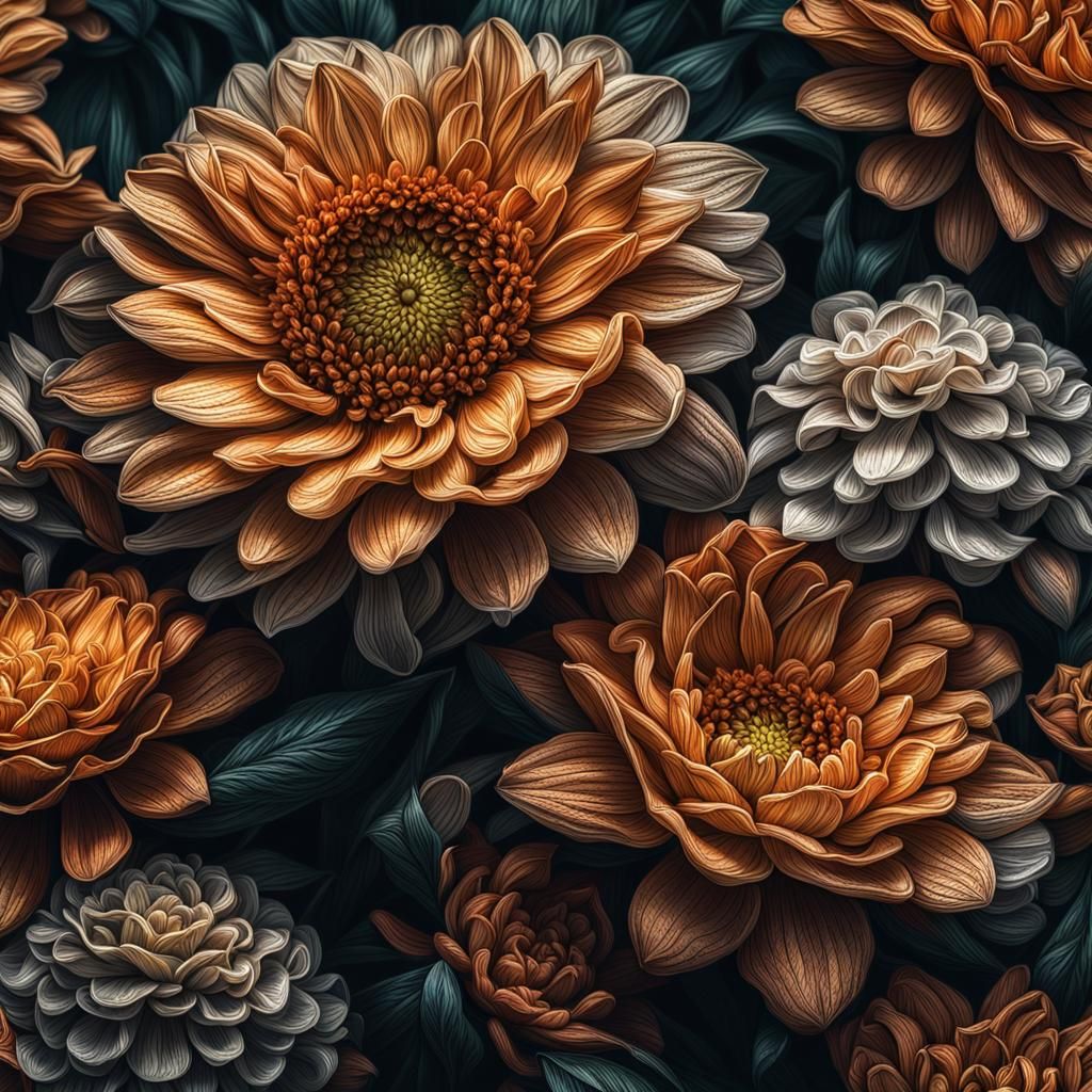 Hyperrealistic Blooms Dance in the Breeze