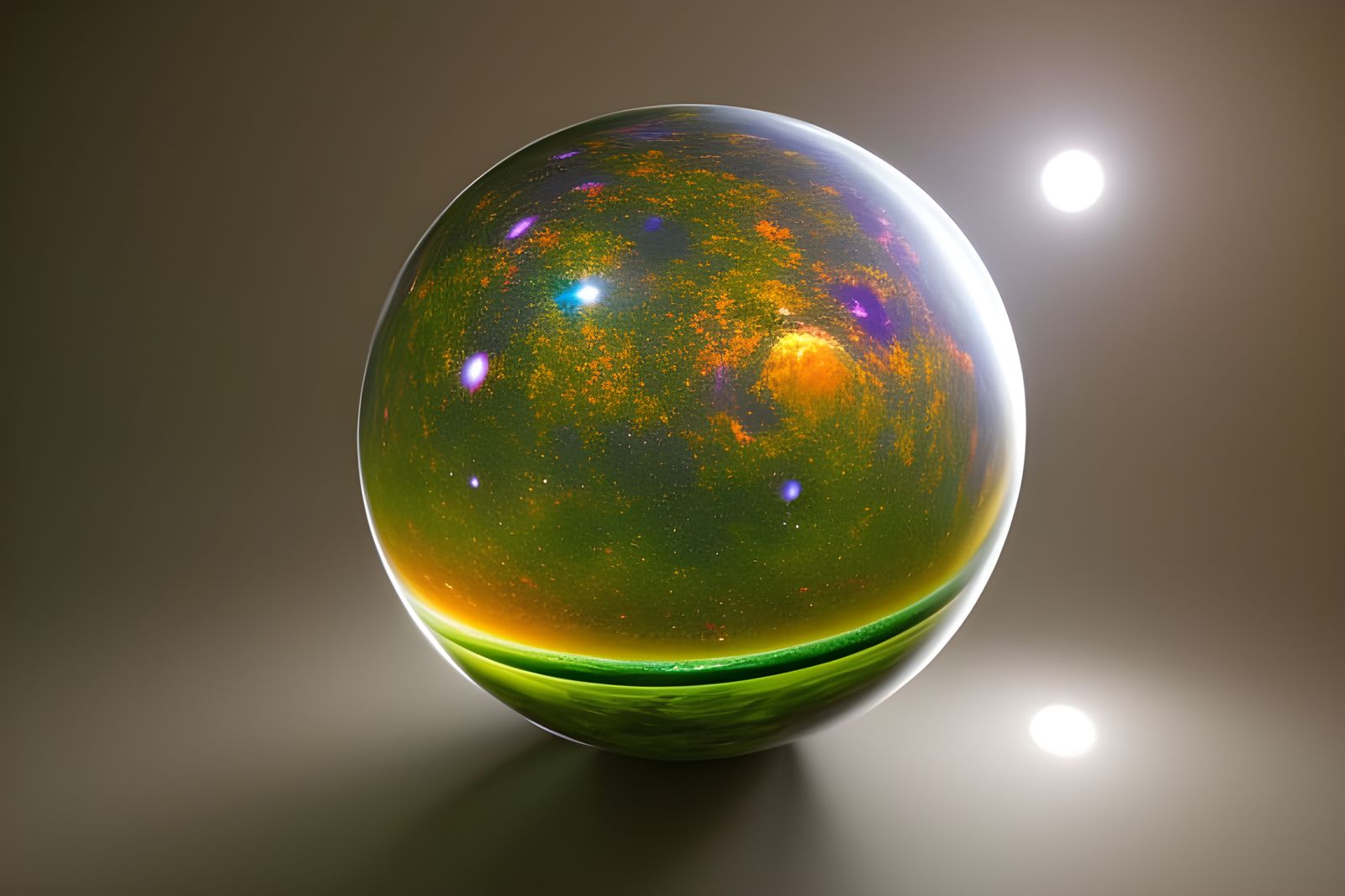 Hyperrealistic Rainbow Sphere