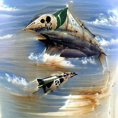 Phantom II Engages Alien Armada in Epic Dogfight