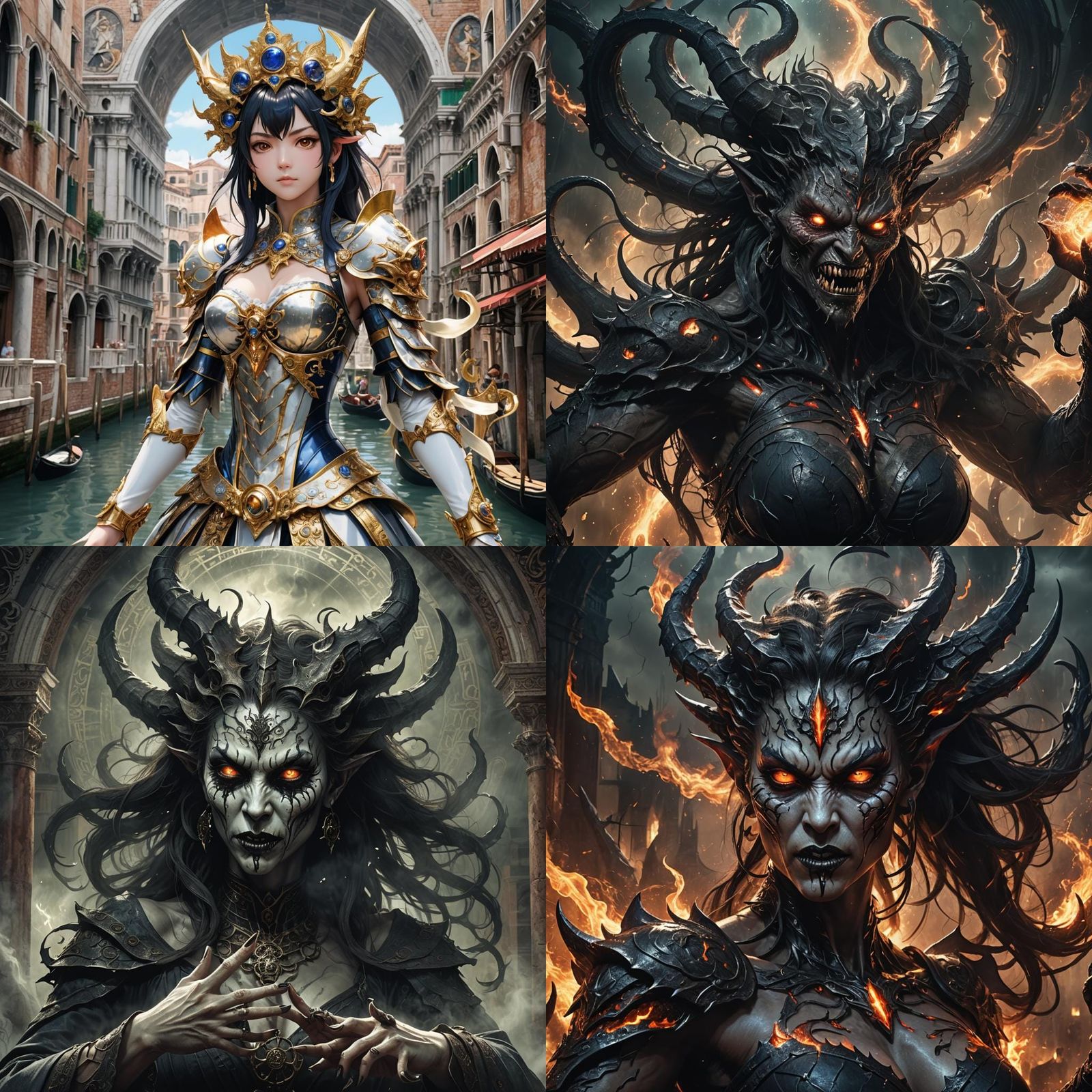 Ethereal Goddess of Darkness, Impressive, Eerie, and Captiva...