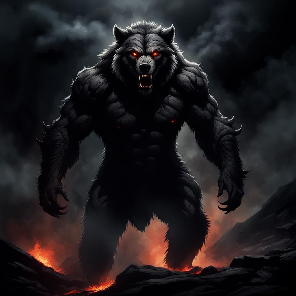 Moonlit Warrior of the Dark Forest