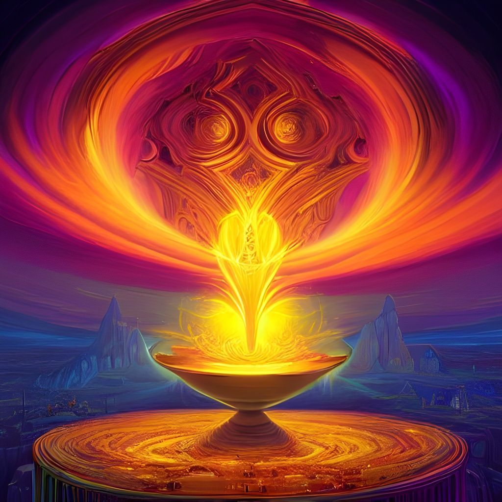 Epic Divine Sacrament Artwork in Cinematic Style