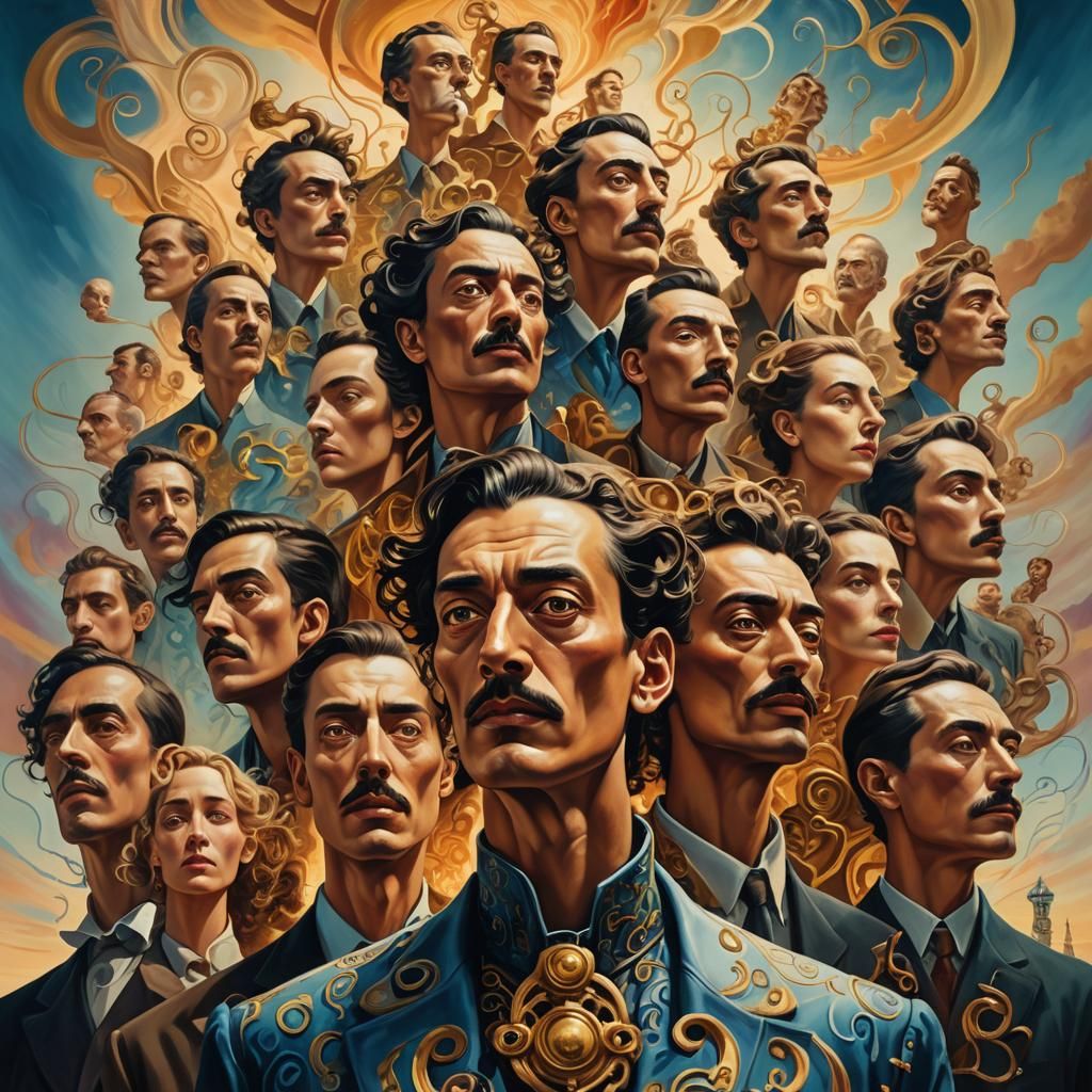 Figures in New Bodies Unite in Surrealistic Portrait