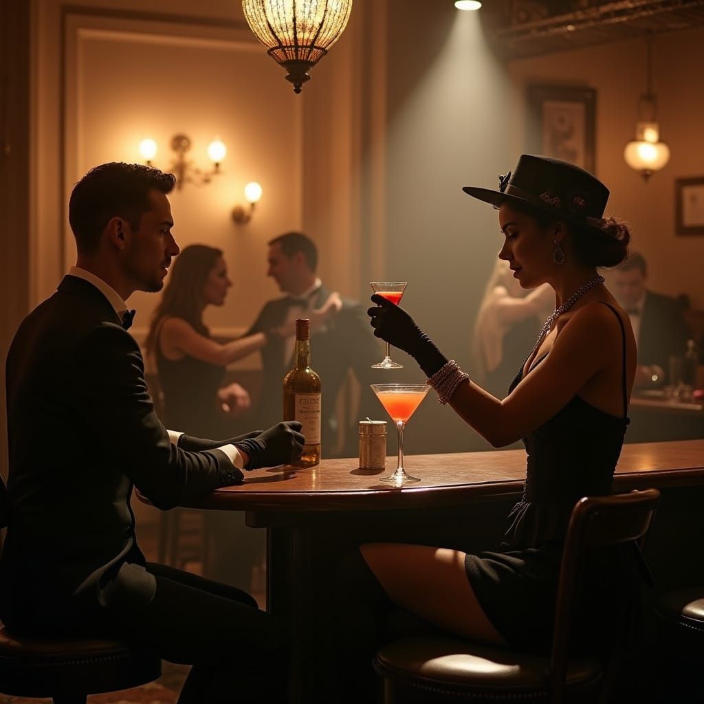 Roaring 20s Jazz Club Scene