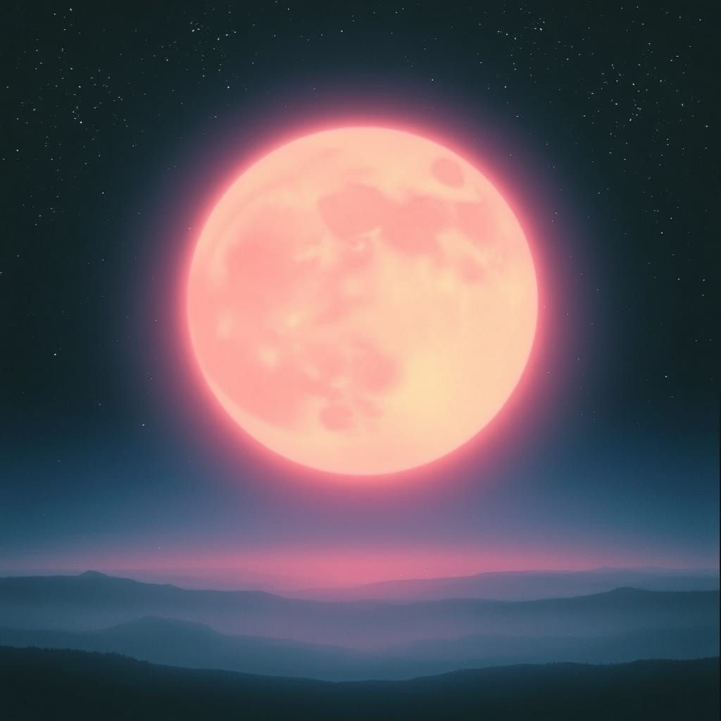 Dreamy Lunar Landscape in Ethereal Light