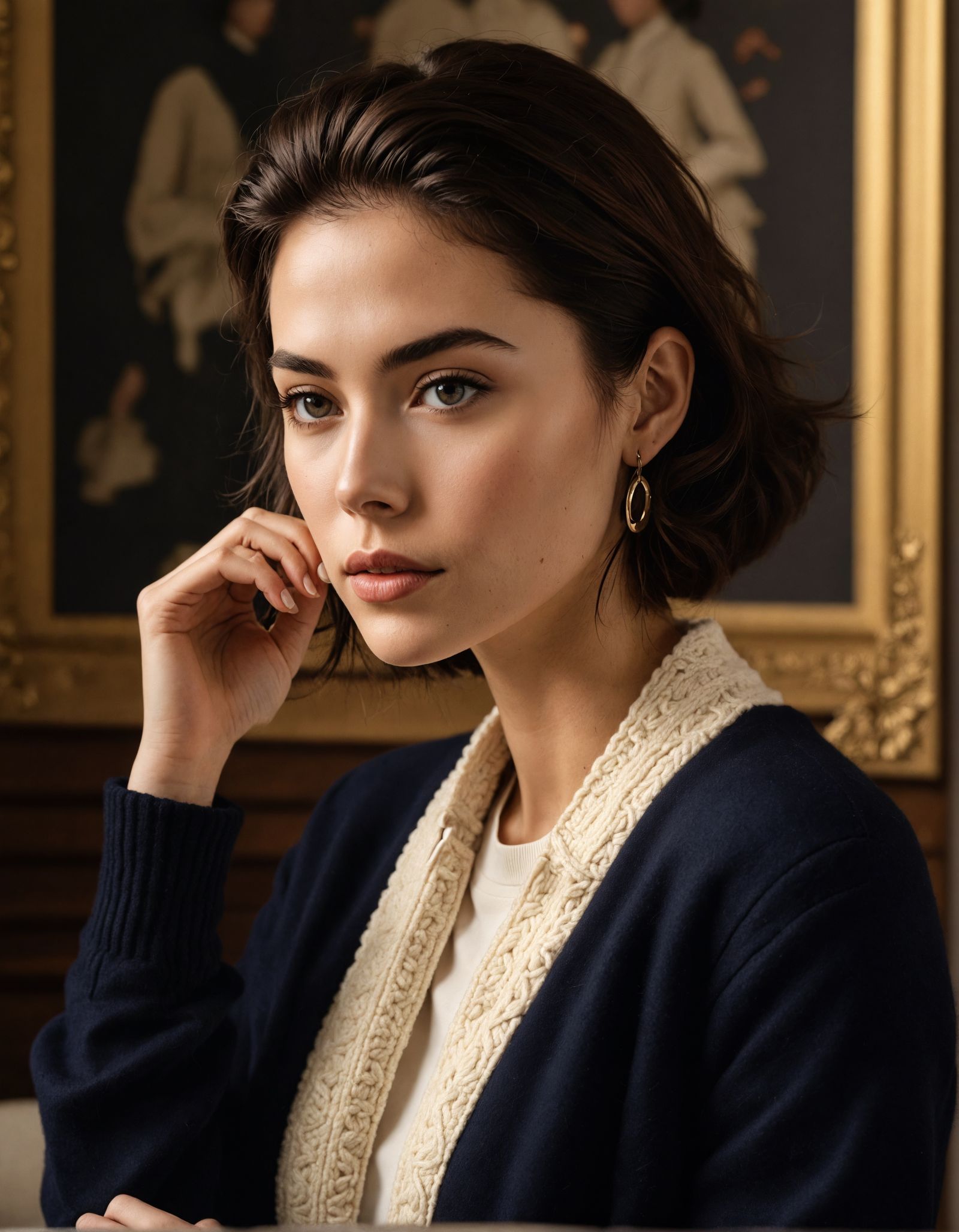 Sophisticated Woman in Elegant Setting