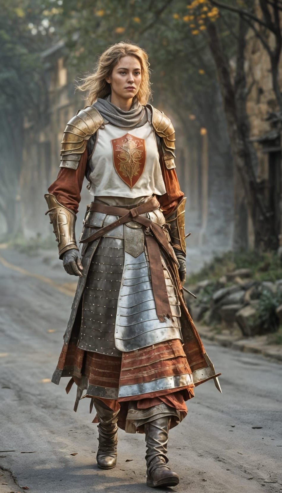 Medieval Warrior Maiden Embarks on a Quest