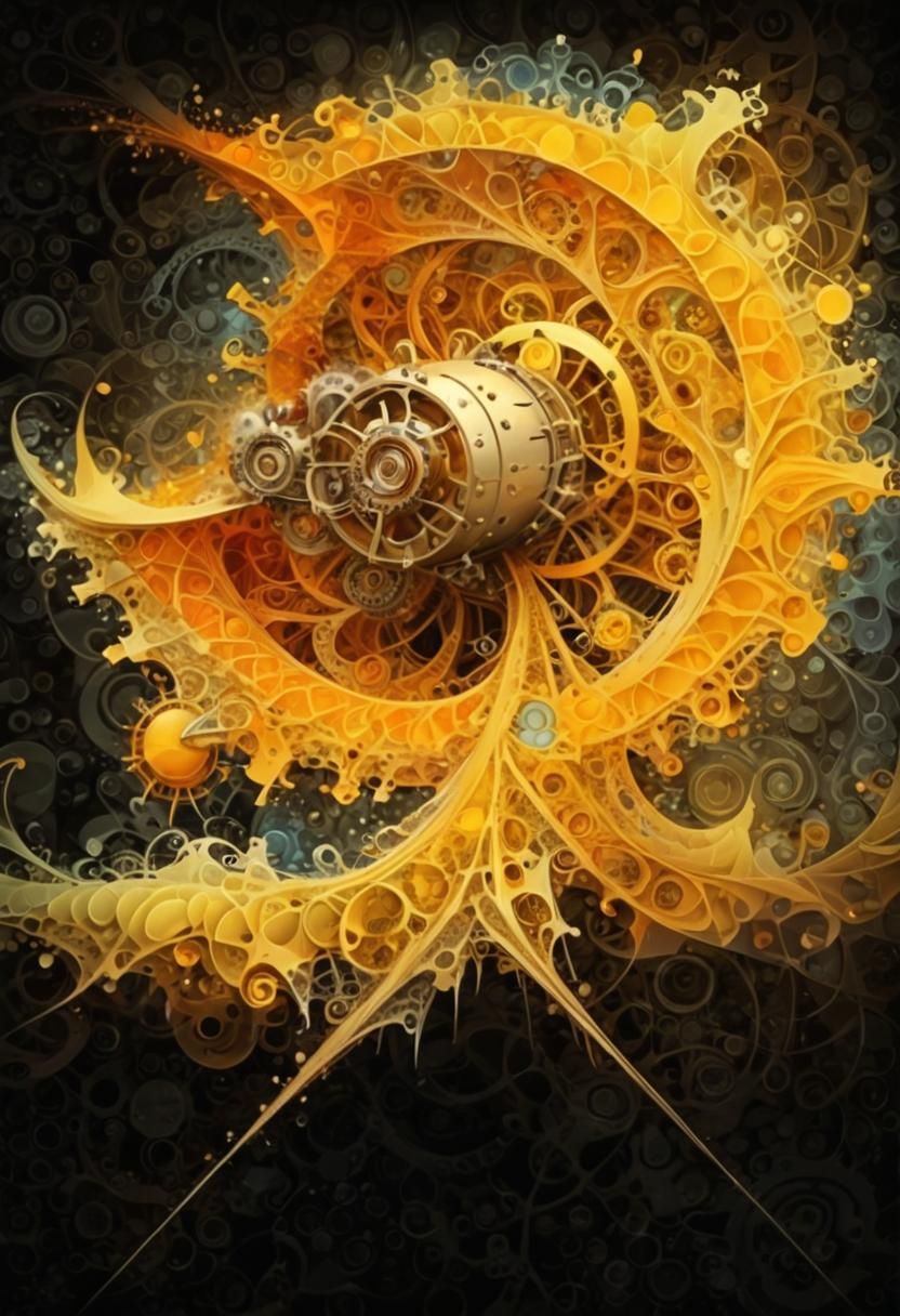 Steampunk Fractal Engine of Distorted Dreams