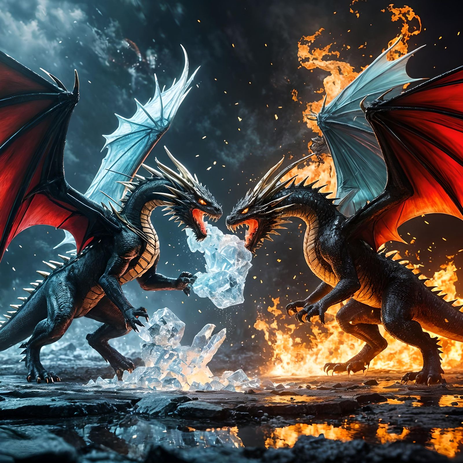 Epic Struggle between Ice and Flame