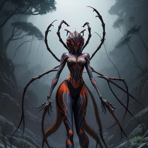 Ahsoka Transforms into Arachne Monster Girl with Spider Body