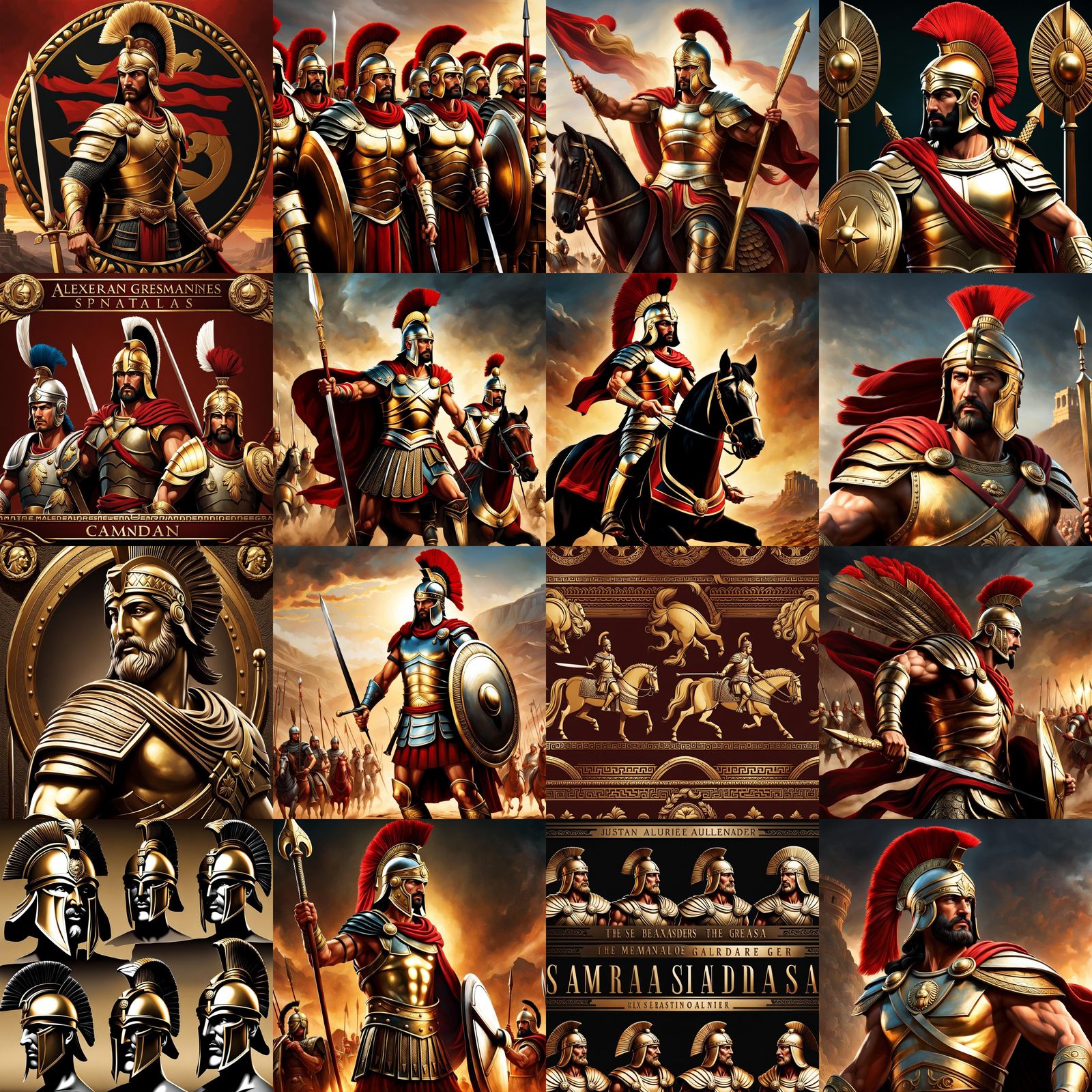 Visionary Spartan General in Regal, Futuristic Armor
