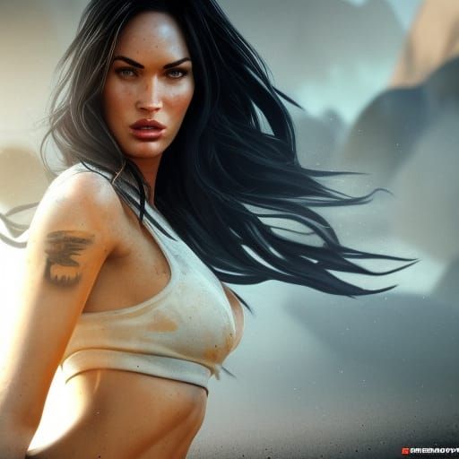 Megan Fox Realistic Portrait in Unreal Engine
