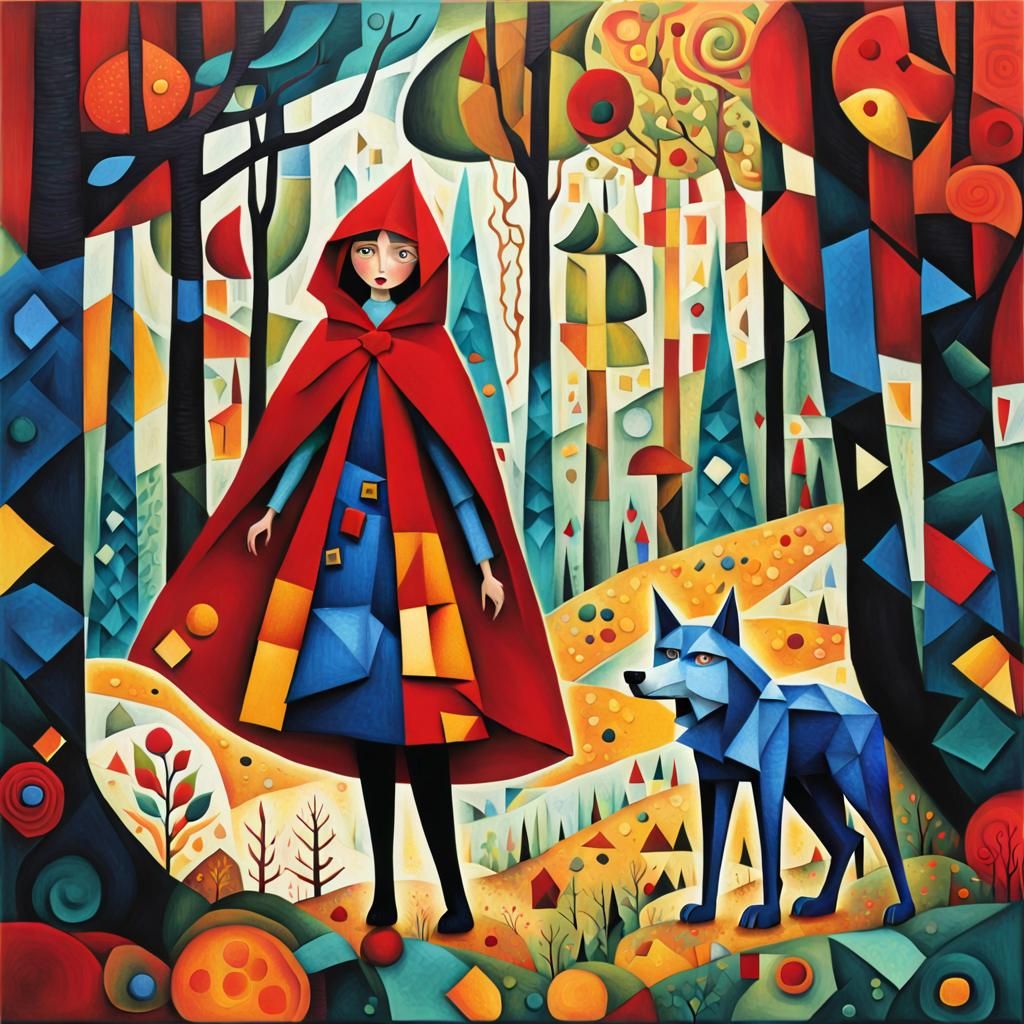 Cubism  ( Littel Red riding Hood )