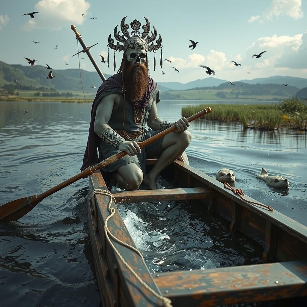 Charon in a World of Vibrant Life and Death