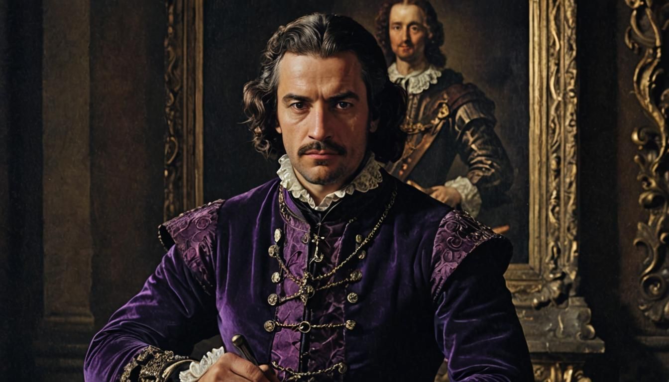 Handsome Comte de Rochefort in Baroque Regalia