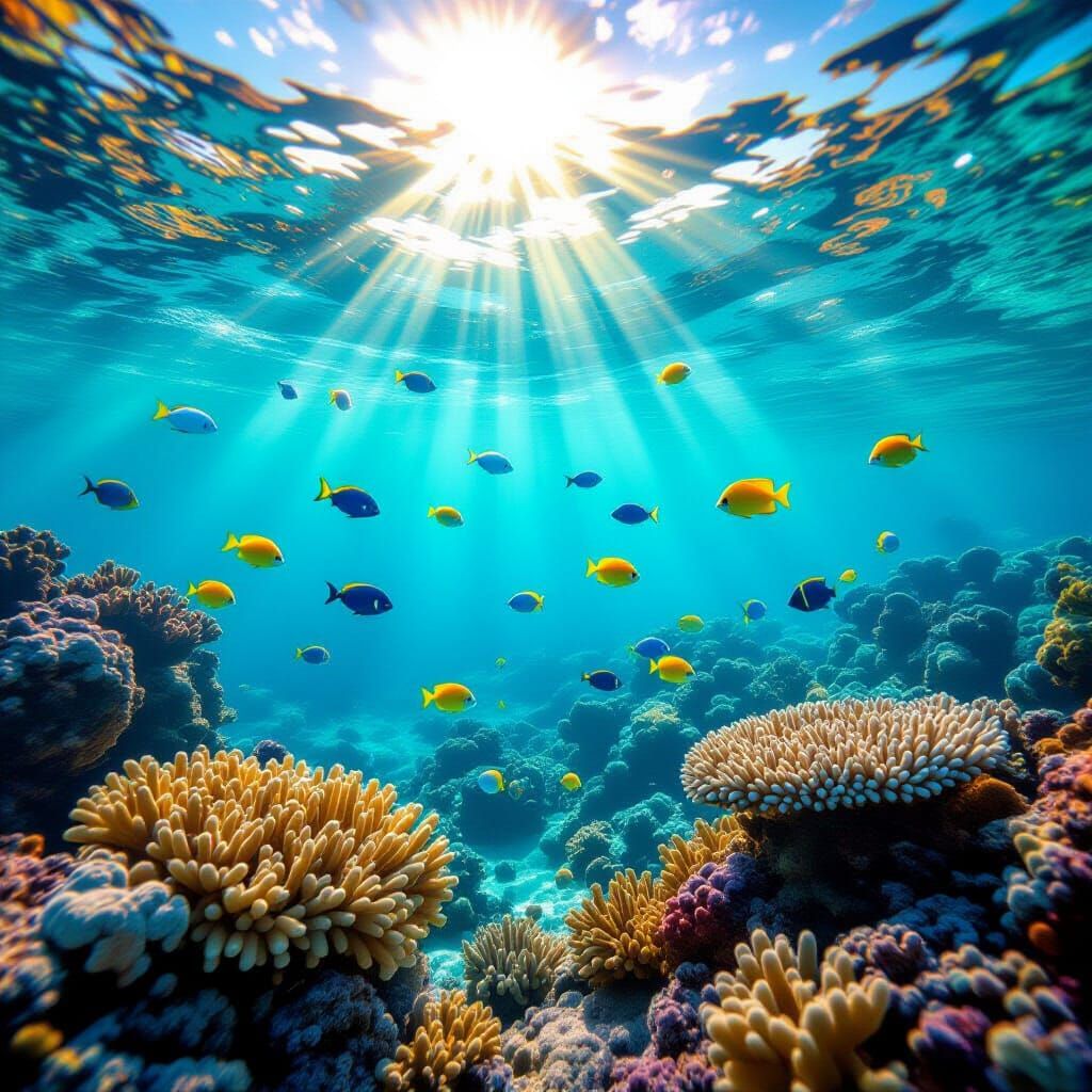 Underwater Coral Reef Scene in Ultra-Realistic 4K