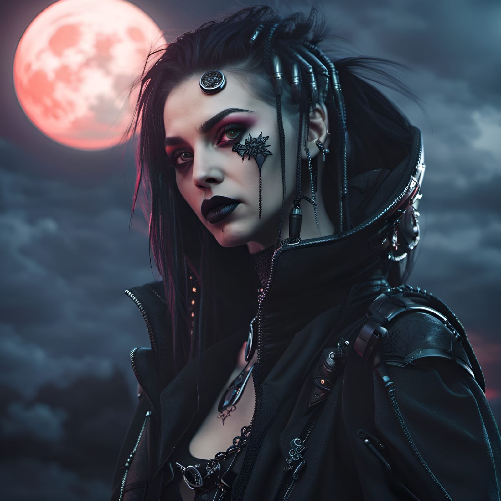 portrait of a cybergoth