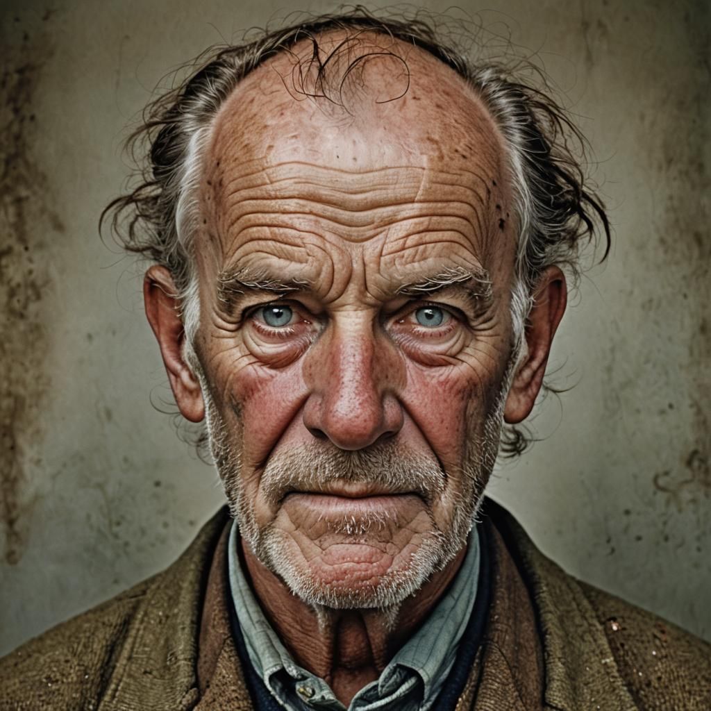 Rustic Irish Gentleman in Close-Up Portrait