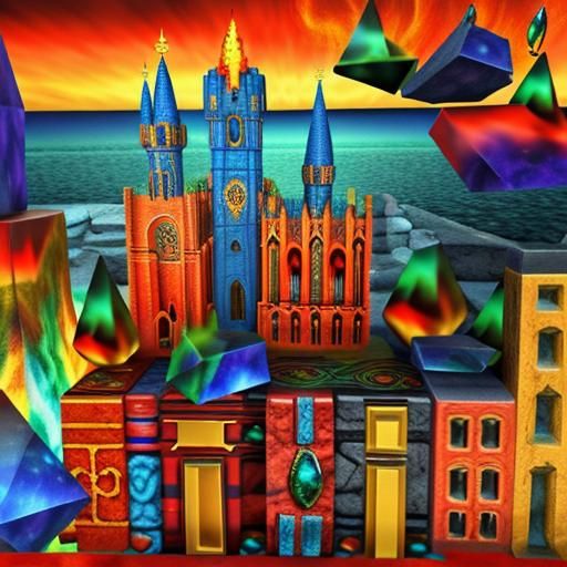 Surreal Jewelry in Vibrant Fractal Hues