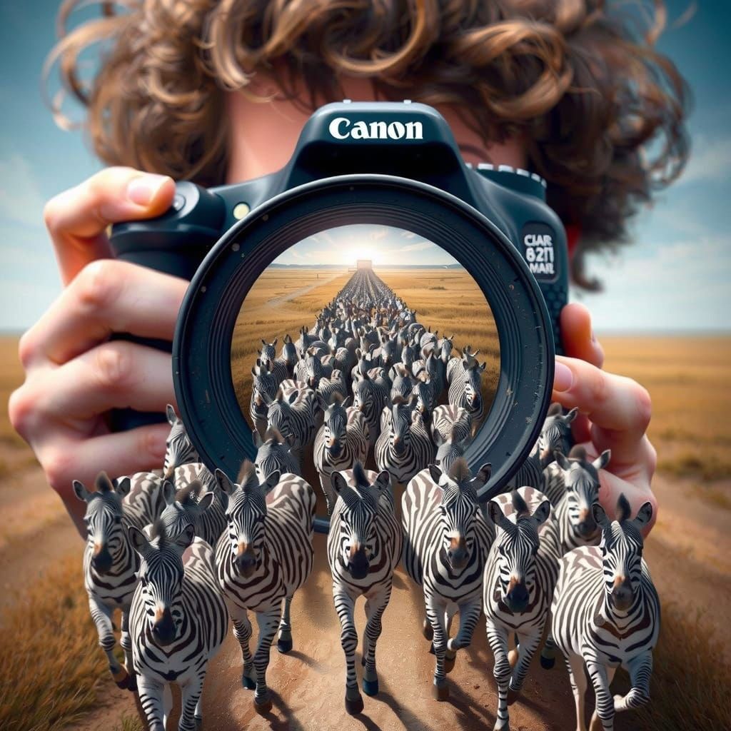 Zebras in Black and White