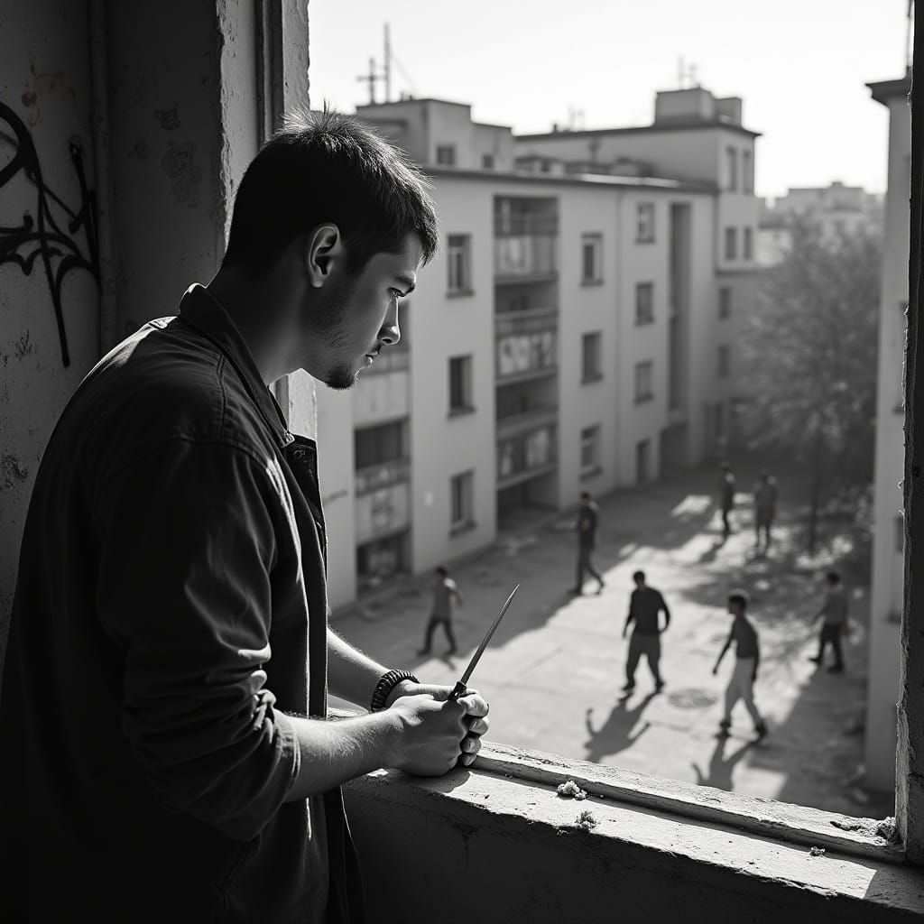 Gritty Urban Youth Reflects on Past Violence