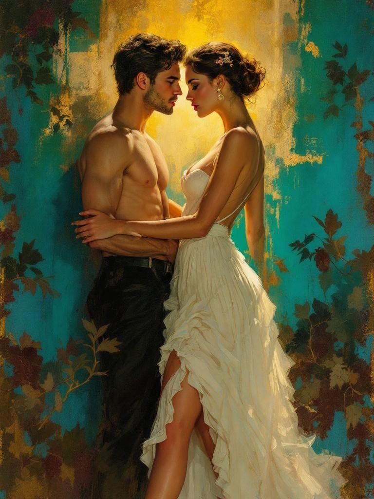 Classic Figure Study with Painterly Impressionist Technique