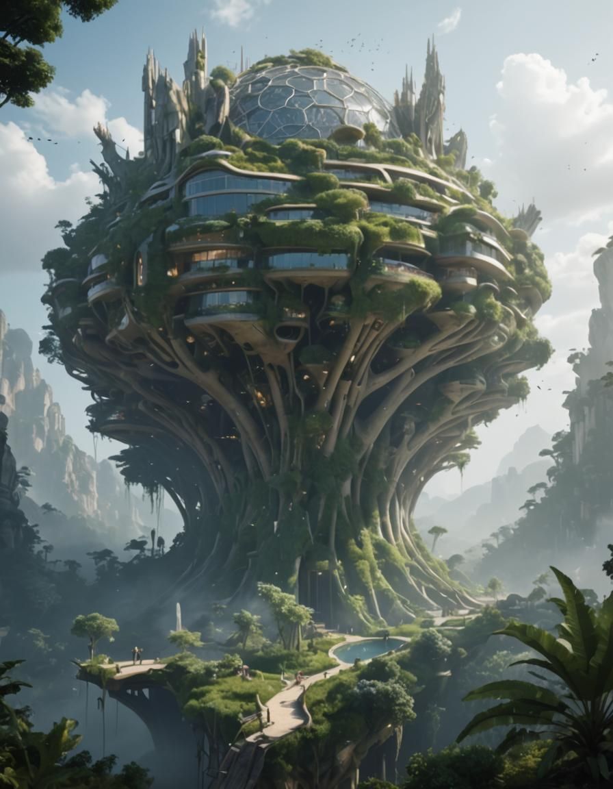 Organic Architecture Masterpiece in Bloom