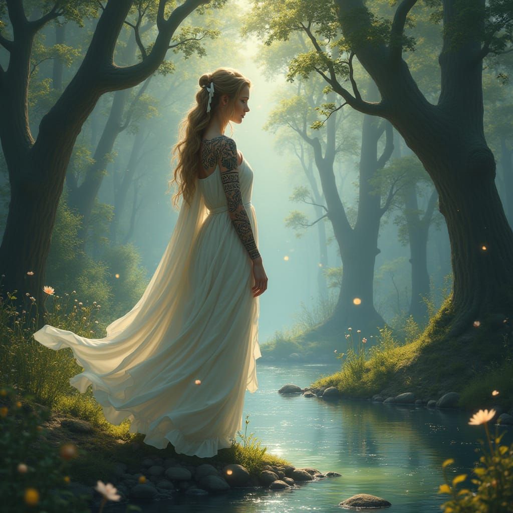 Nordic Woman by Luminous Spring: Fantasy Realism