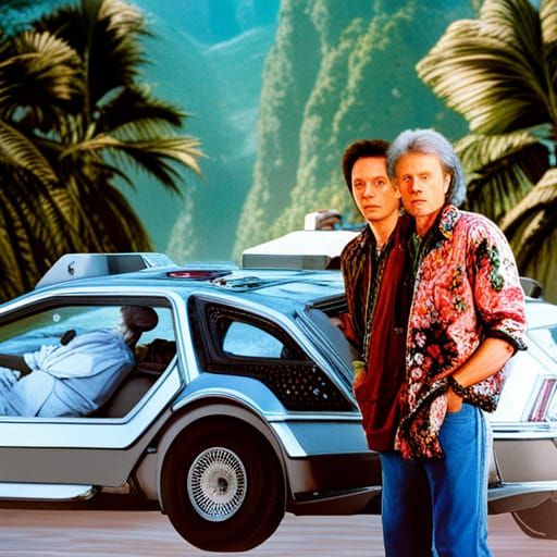 Christopher Walken and Michael J. Fox in a Fantastical Hawai...