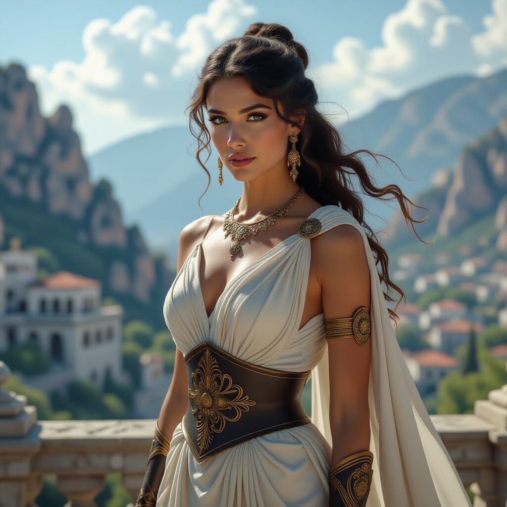 Epic Digital Painting of Greek Goddess Hera
