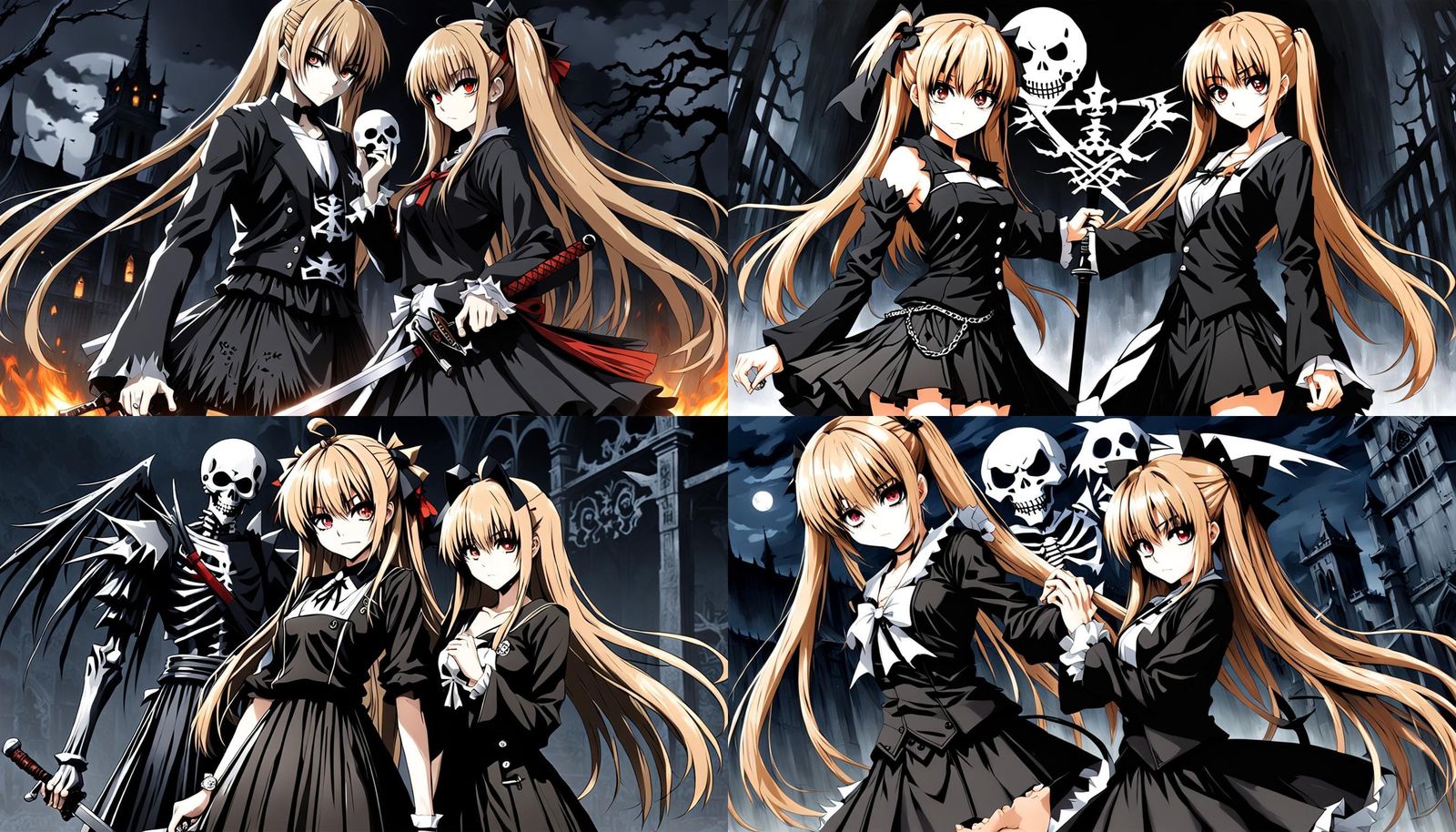 Misa Amane with a Fierce Shinigami