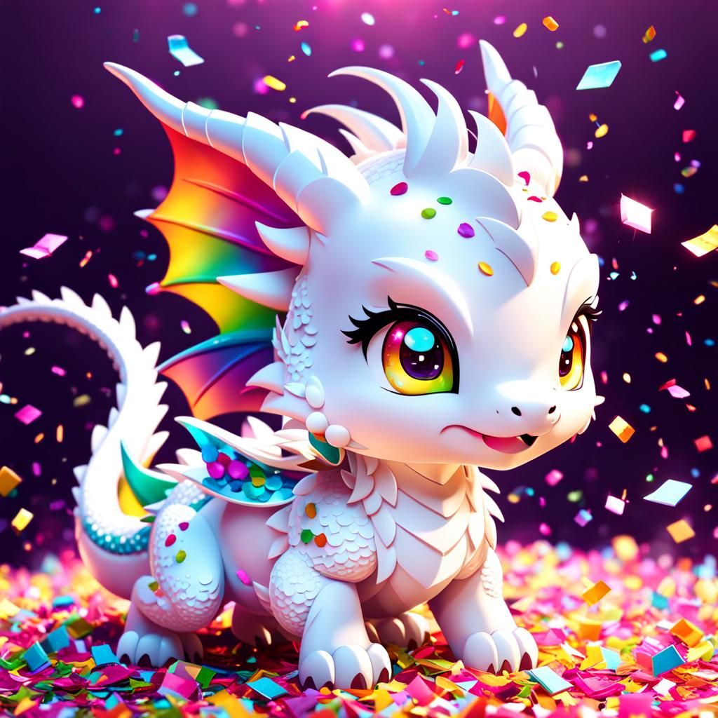 Chibi Confetti Dragon