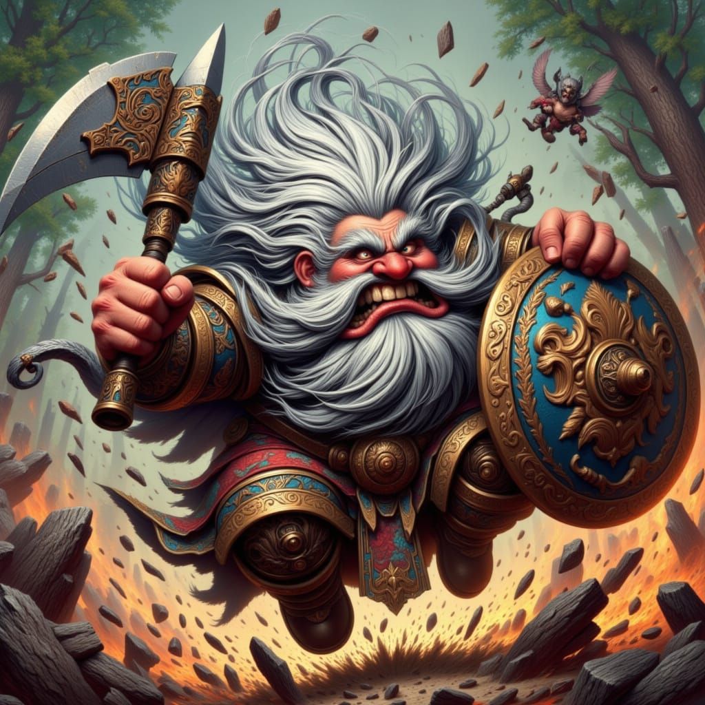 Matriarchal Warrior in a Fantasy Realm