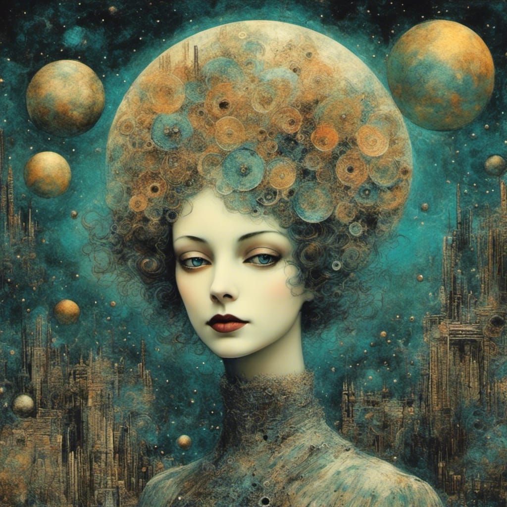 Surreal Art Deco Visions of Equilibrium