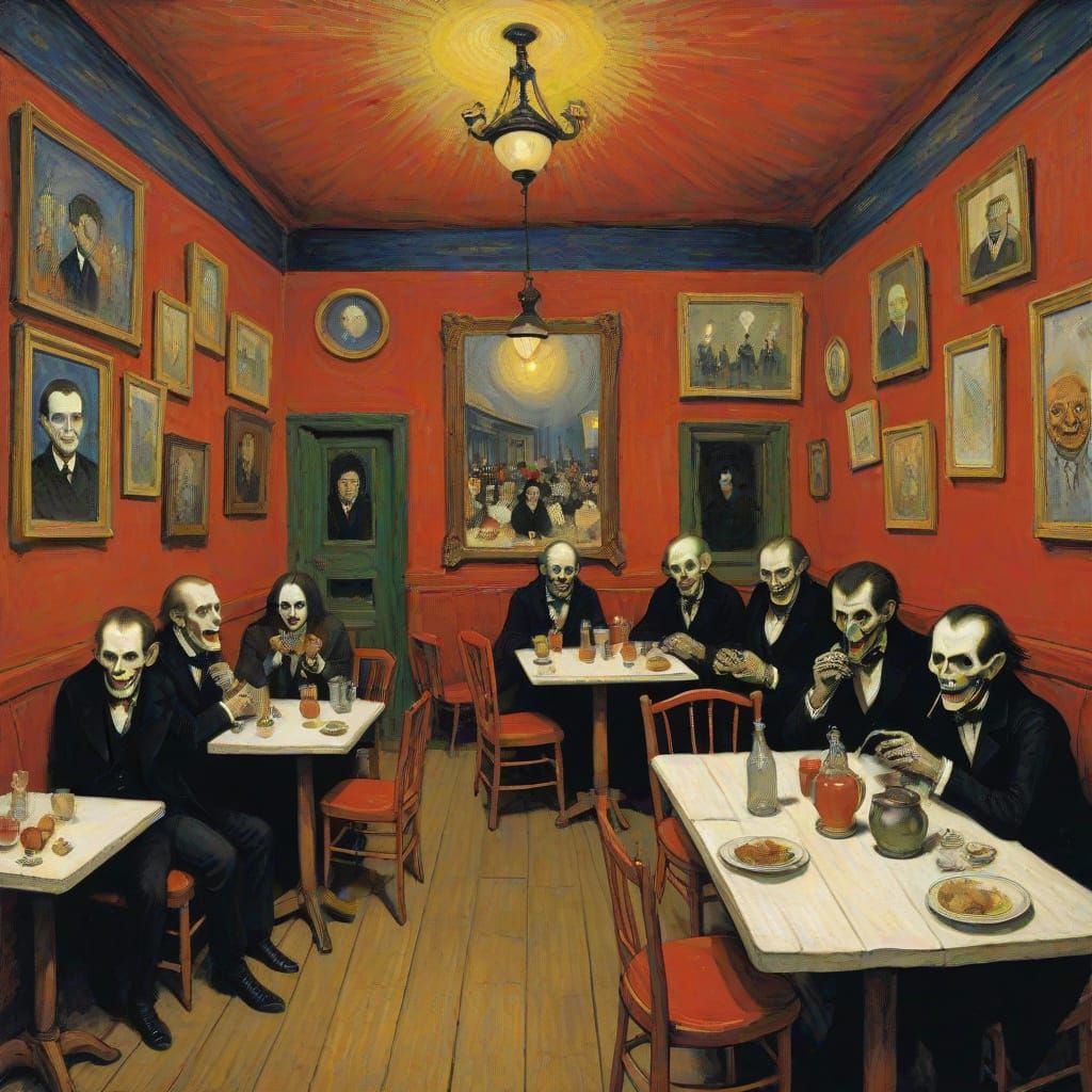 Vampire Enchanted Cafe in Gothic Style