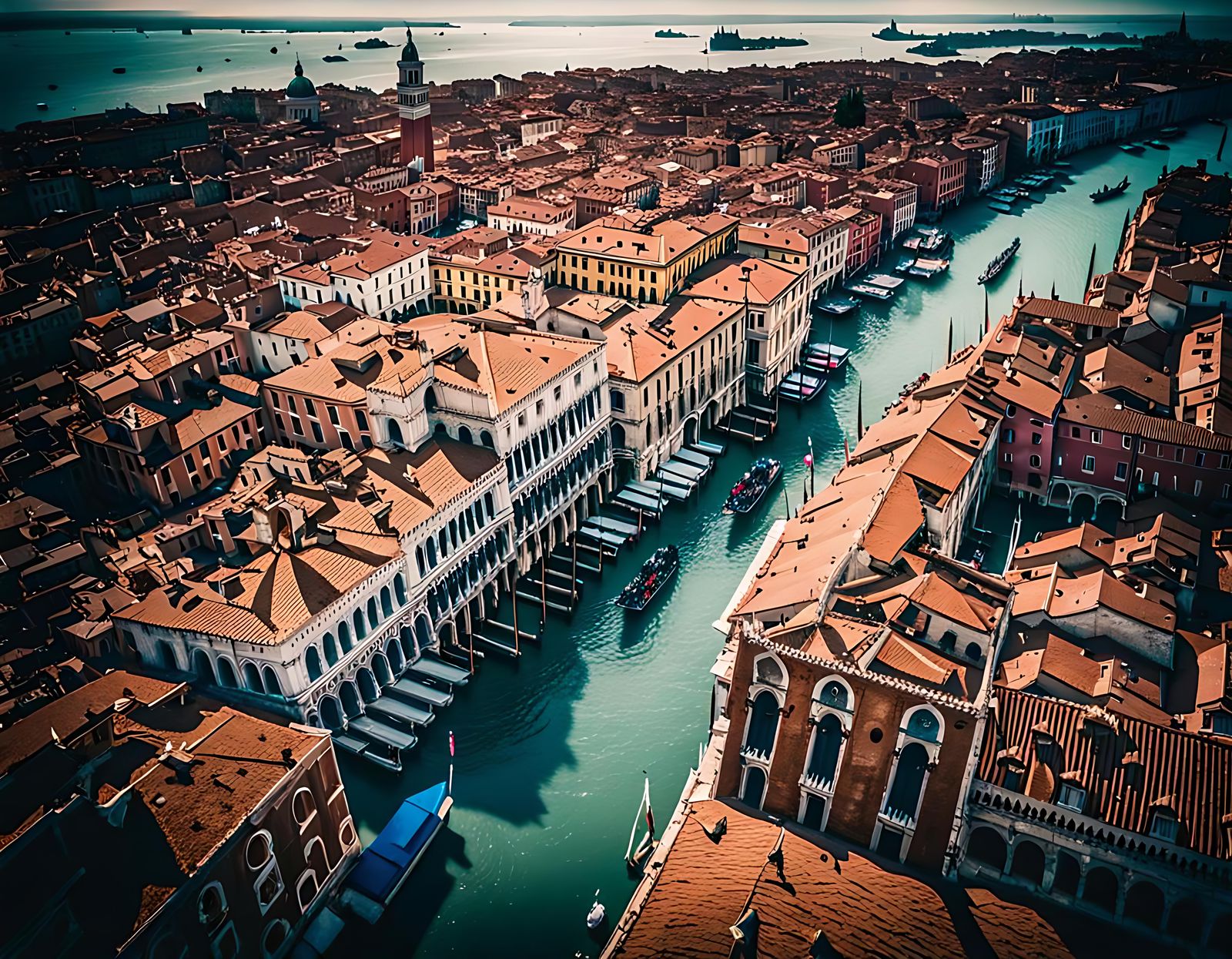 Epic Cinematic Cityscape of Venice