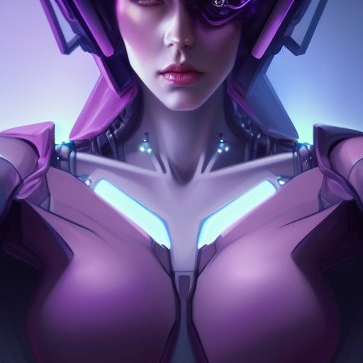 Ethereal Cybernetic Goddess of the Cosmos